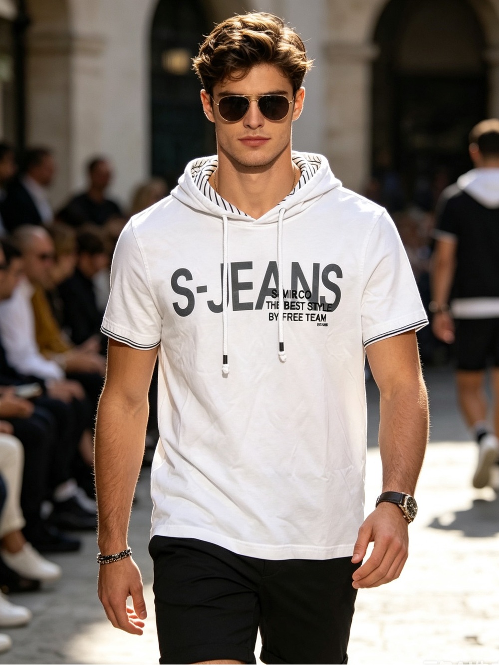 Semir short sleeves hoodie - S